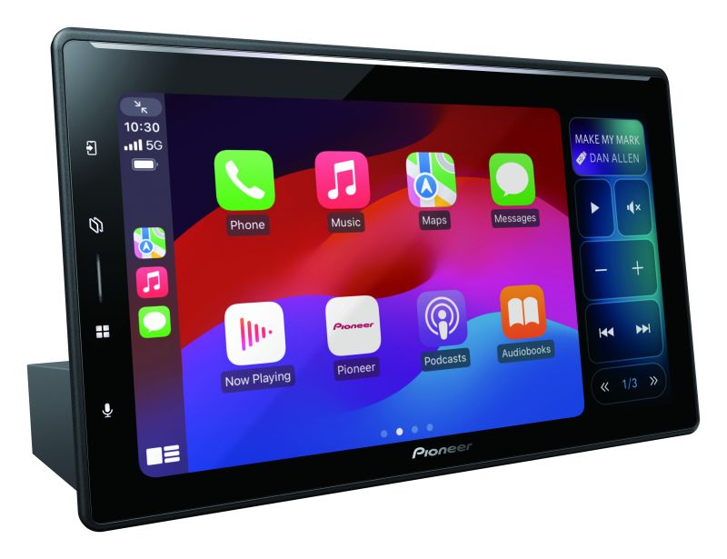 Pioneer SPH-EVO107DAB-UNI 1-DIN Monitor mit einem Kapazitives 10,1" HD-Touchpane 720 Zeilen, Apple Carplay und  Android Auto Wirelless
