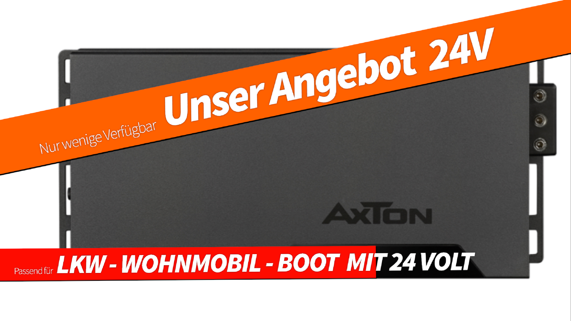 Axton AT 401 LKW 24 V Class-D 4 Kanal Verstärker 4 x 100 Watt RMS