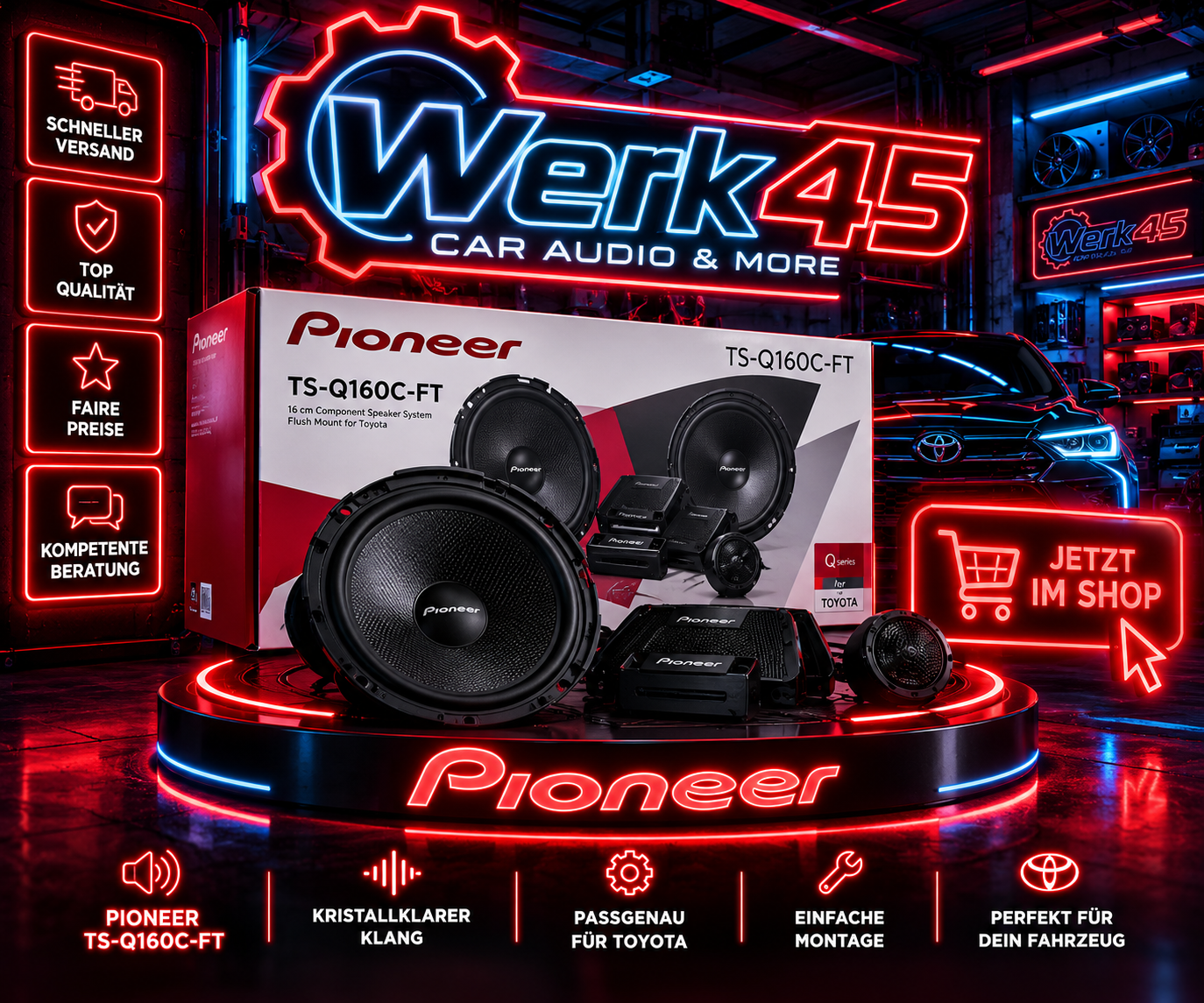 Pioneer TS-Q160C-FT  Fiat Opel Alfa Citroën Peugeot