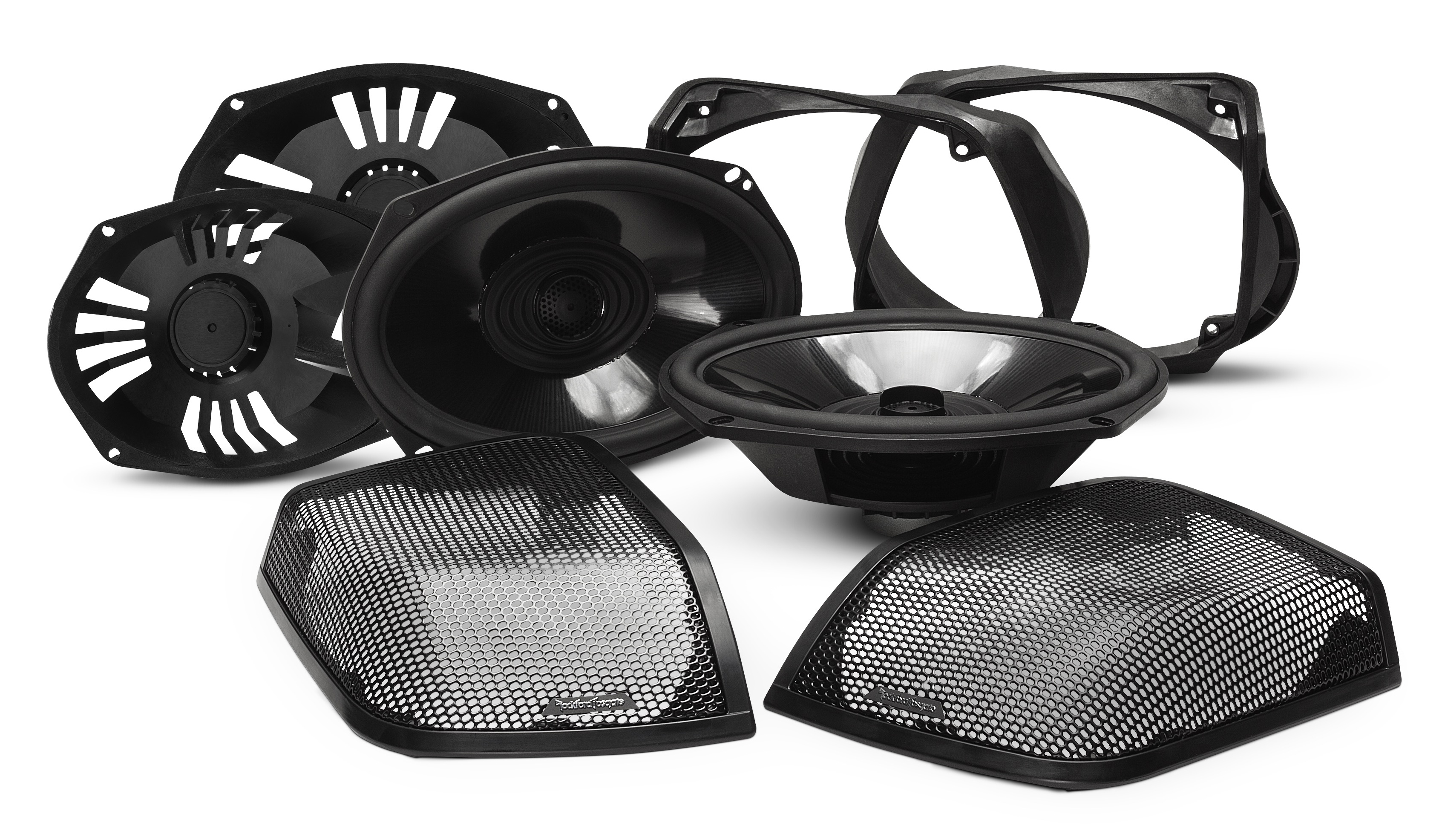Rockford Fosgate TMS69BL14 Retrofit Kit Speakers Harley-Davidson® Baglid / Saddlebag (2014+) Z